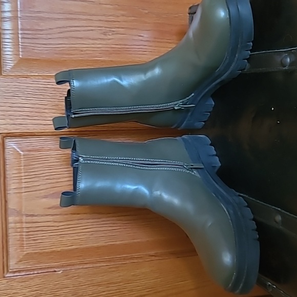 TOP MODA Women Combat boots, size 8.5, Olive Green - Picture 5 of 8